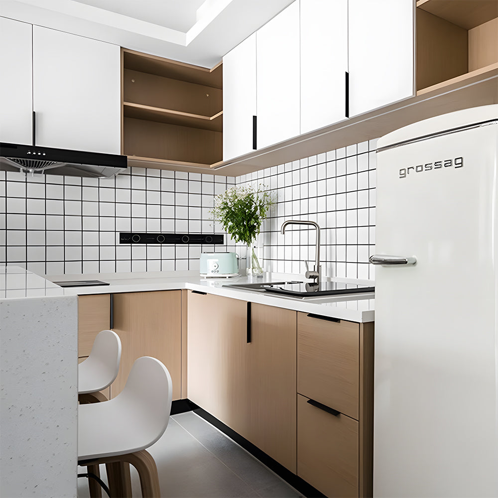 Aluminum Alloy Black Gold Invisible Edge Cabinet Handles