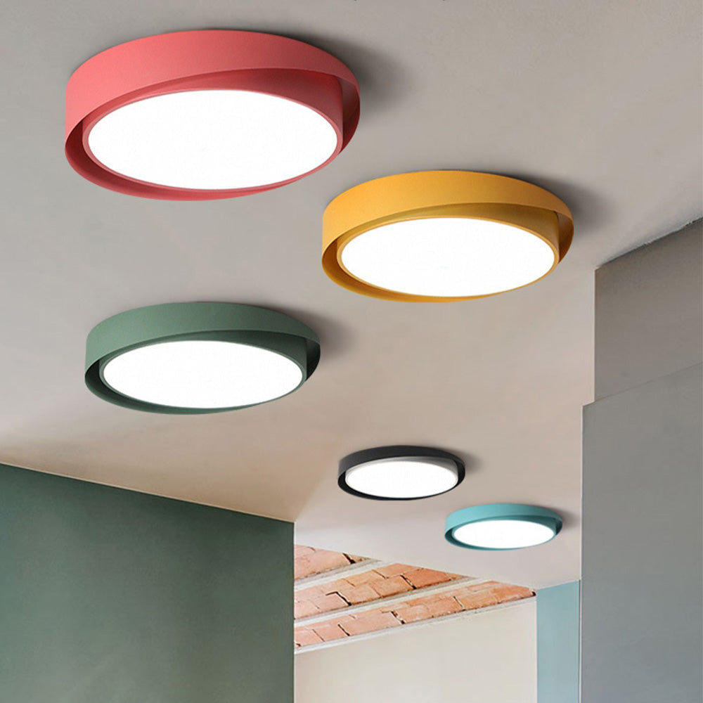 Colorful Contemporary Round LED Ceiling Lights