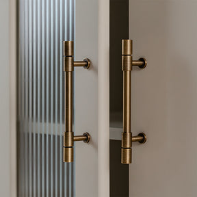Vintage Bronze Brass Wardrobe Door T-shaped Handle