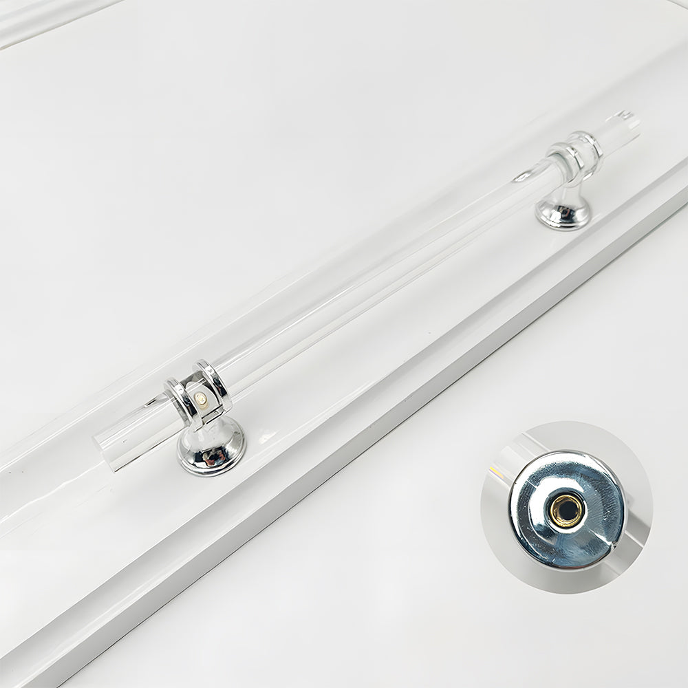 Simple Acrylic Transparent Bathroom Cabinet Handles