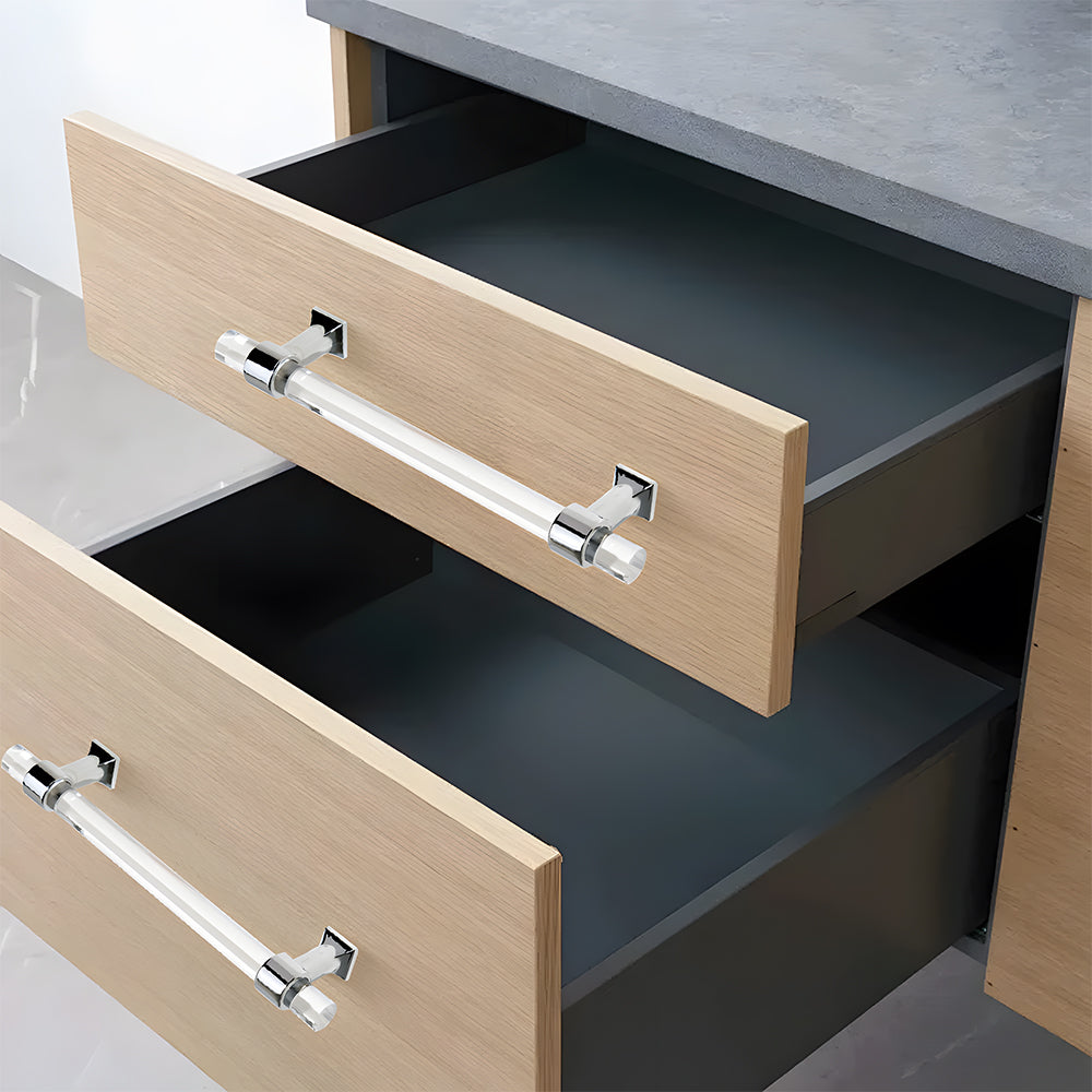 Modern Transparent Acrylic Wardrobe Door Handle