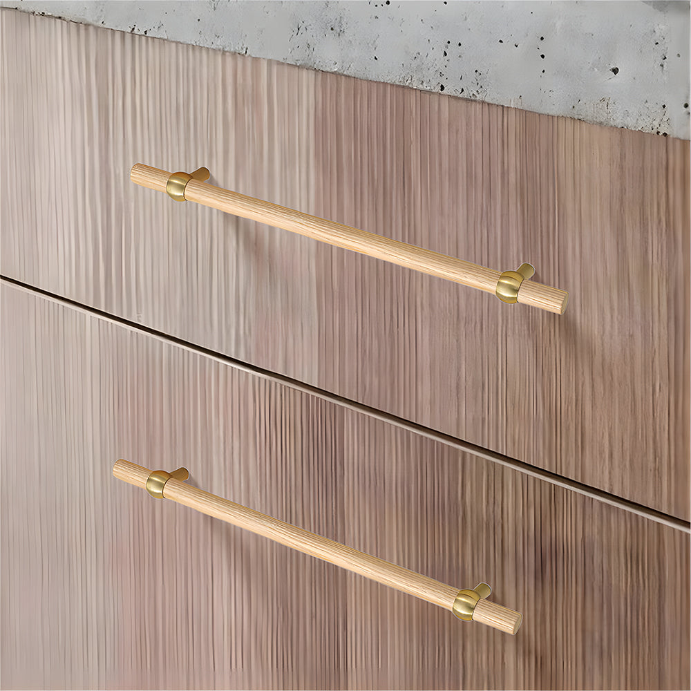 Modern Simple Wooden Cabinet Drawer Handles
