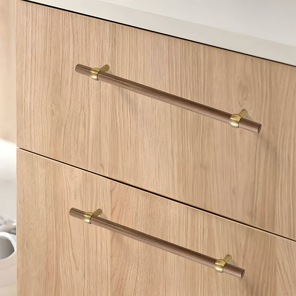 Modern Simple Wooden Cabinet Drawer Handles