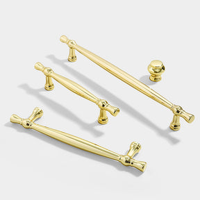 Simple Retro Gold Solid Zinc Alloy Cabinet Handles And Drawer Knobs