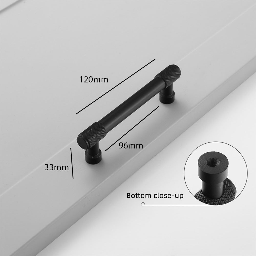 European Aluminum Alloy Knurled Drawer Handles