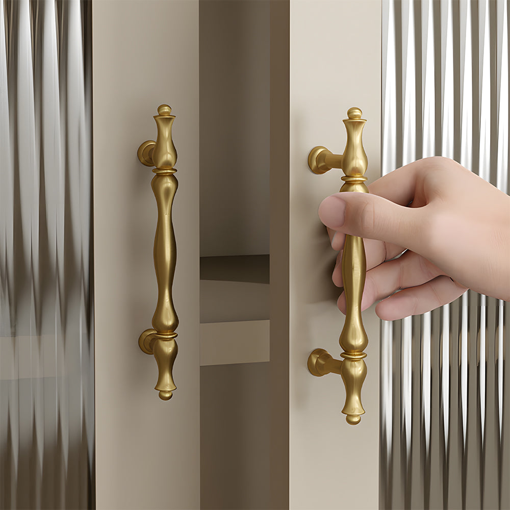 French Style Solid Brass Cabinet Drawer Handles