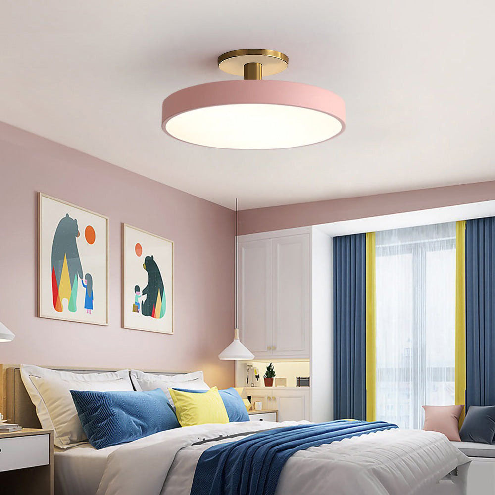 Modern Round Living Room Flush Mount Ceiling Light