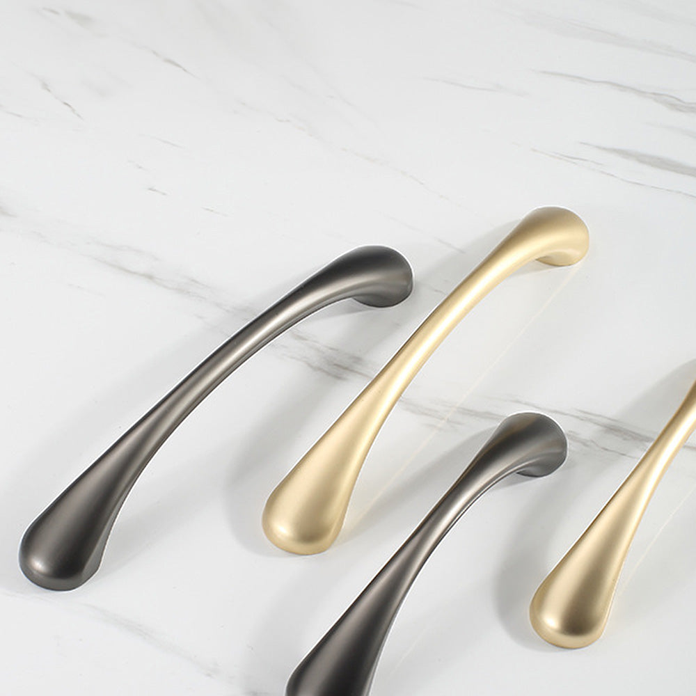 Simple Gold Cabinet Modern Zinc Alloy Handles