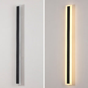 IP65 Modern Minimalism Decor Acrylic Black Outdoor LED Wall Lights