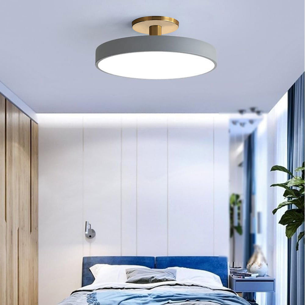 Modern Round Living Room Flush Mount Ceiling Light