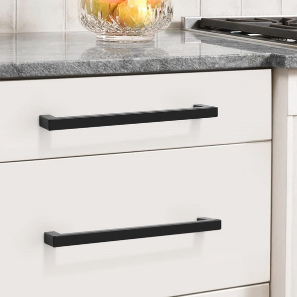 Matte Black Square Bar Handles