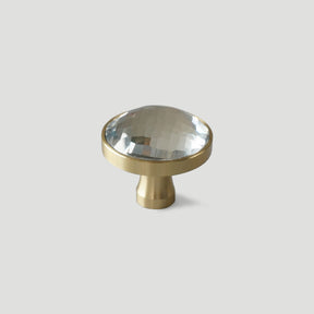 Colored European Luxury Crystal Brass Cabinet Knobs