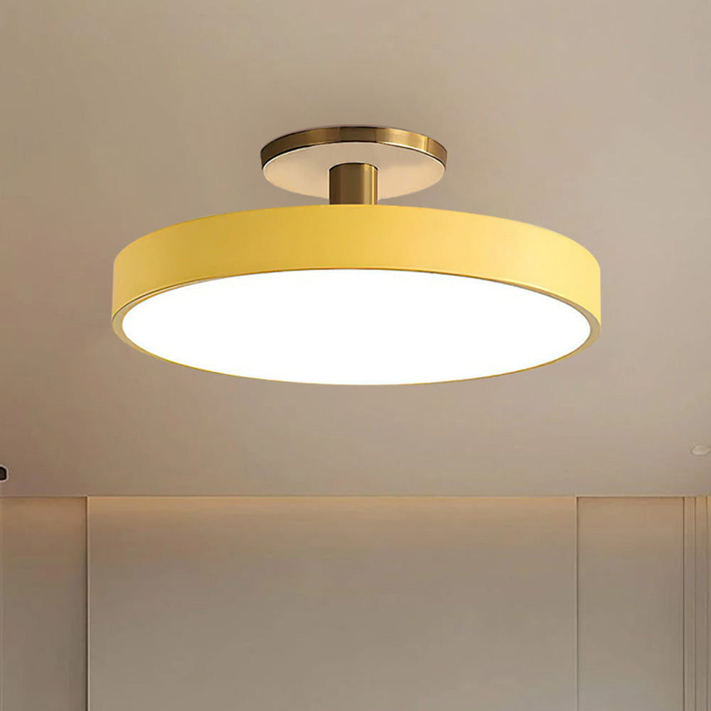 Modern Round Living Room Flush Mount Ceiling Light