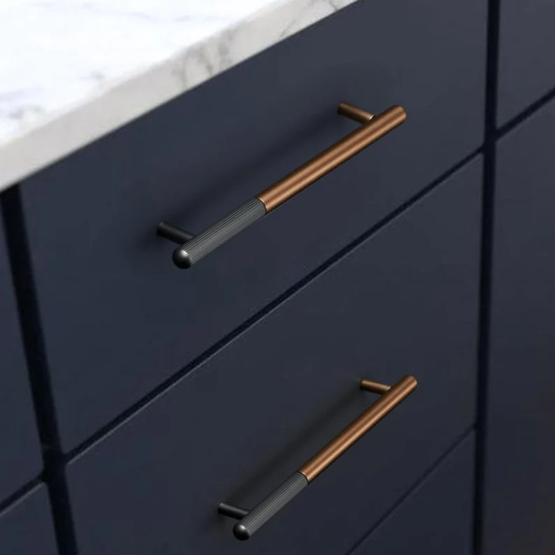 Two Tone Solid Cabinet Handles