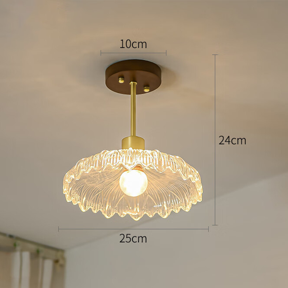 Flower Glass Hallway Ceiling Lighting