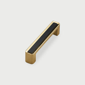 Luxury Zinc Alloy Black Gold Cabinet Handles