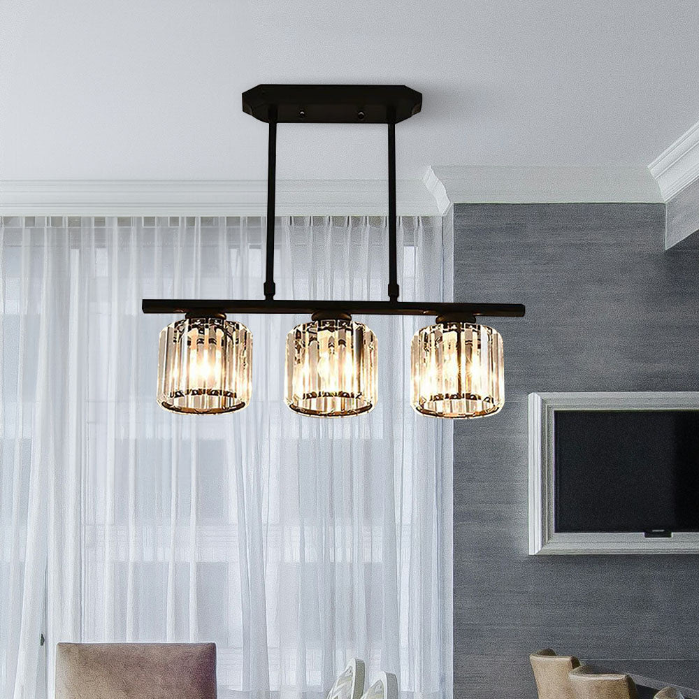 Nordic Multi-Head Designer Long Glass Island Lamps