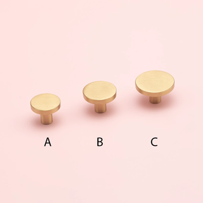 Modern Simple Brass Gold Cabinet Handles