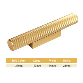 Modern Gold And Gray Aluminum Alloy Cabinet Handle