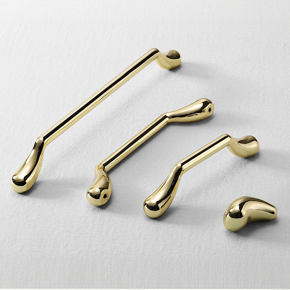 Classic Curved Cabinet Knobs and Handles