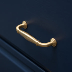 Contemporary Gold Brass Furniture Cabinet Handle And Knobs For Kitchen