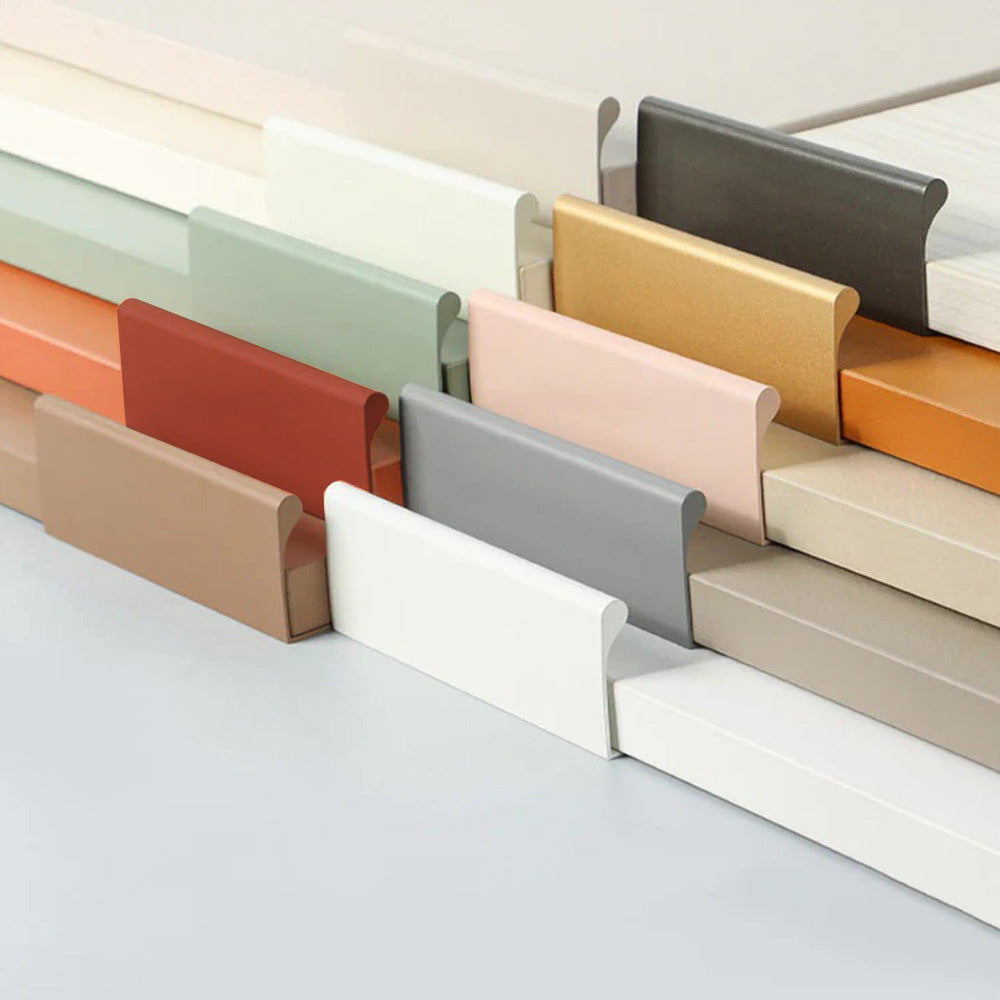 Modern Colorful Long Cabinet Edge Finger Pulls For Kitchen
