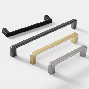 Modern Square Zinc Alloy Kitchen Cabinet Handles