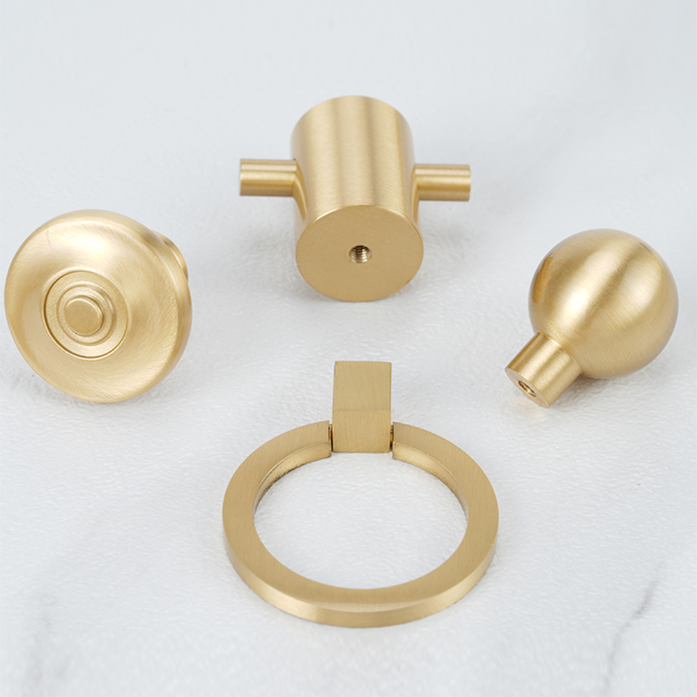 Gold Wardrobe Drawer Cabinet Pulls and Knobs