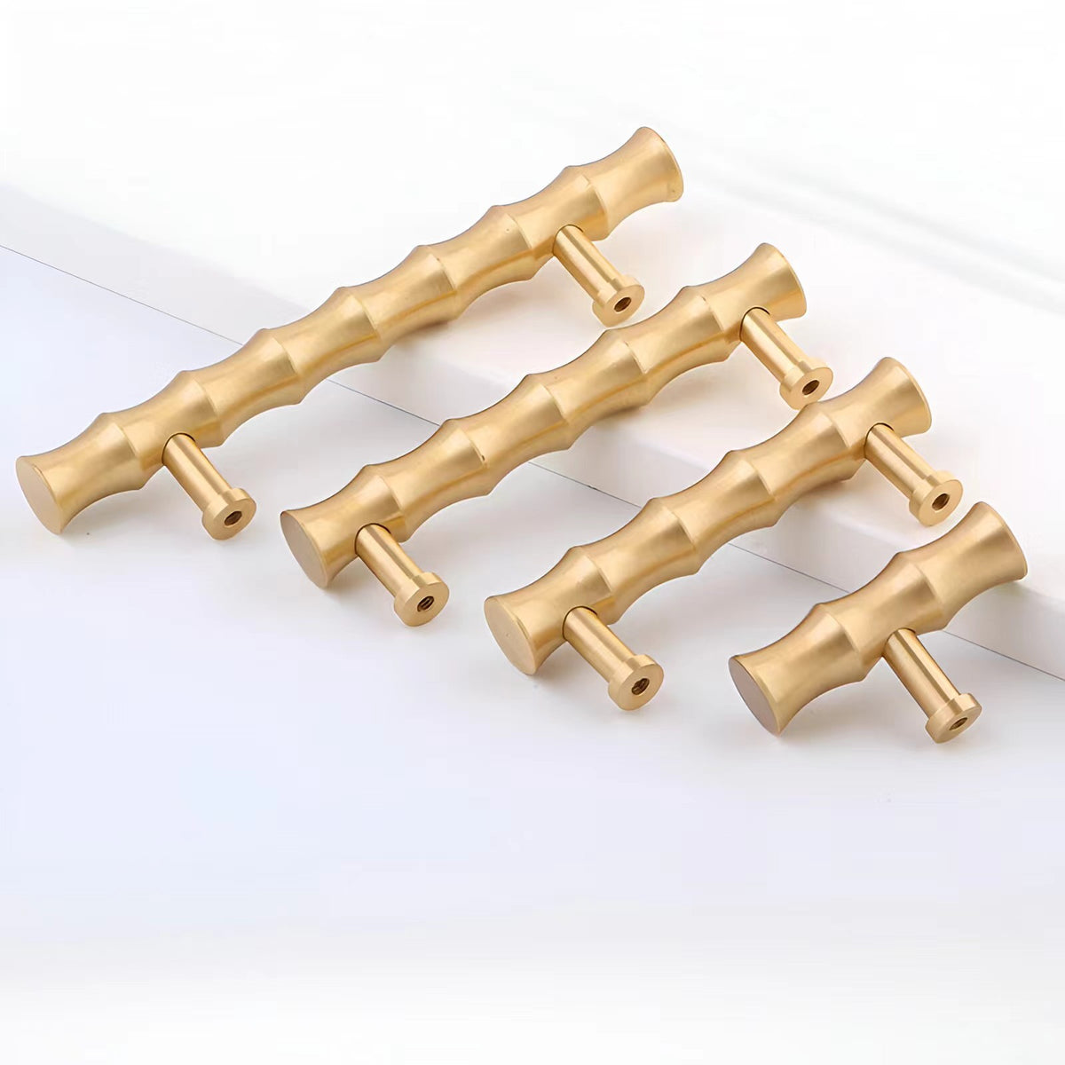 Brass Bamboo Cabinet Handles