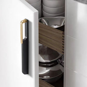 Gold&Black Hollow Wardrobe Cabinet Handles