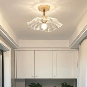 Flower Glass Hallway Ceiling Lighting
