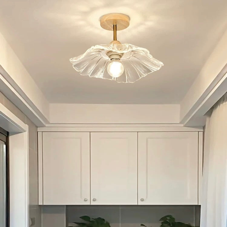 Flower Glass Hallway Ceiling Lighting