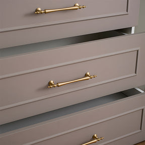 Retro Gold Brass Wardrobe Handles And Knobs
