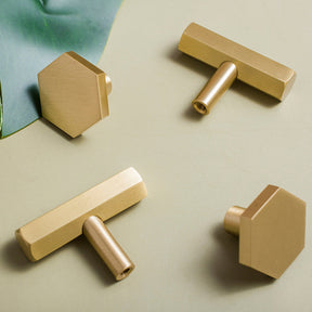 Brass Gold Cabinet Bar Pull and Knob for Kitchen