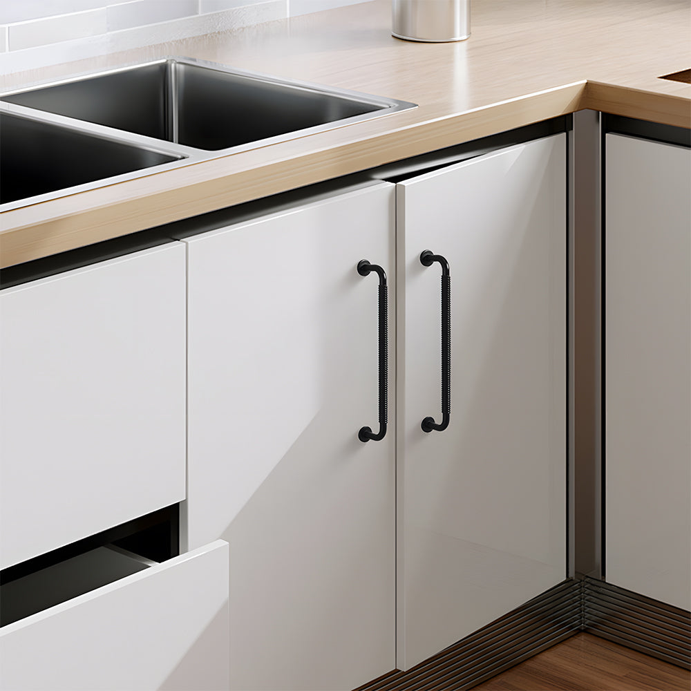 Modern Threaded Wardrobe Kitchen Cabinet Handles