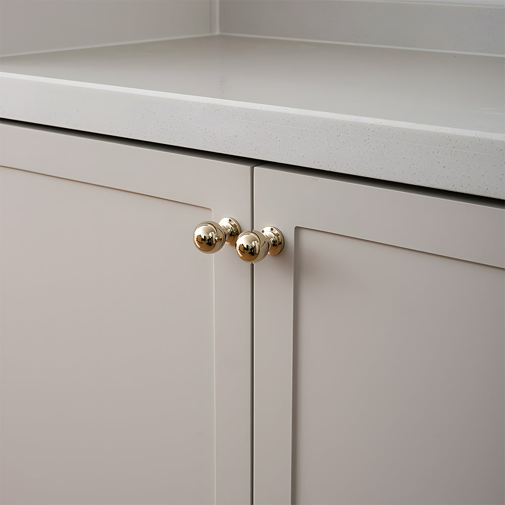 Retro Gold Brass Wardrobe Handles And Knobs