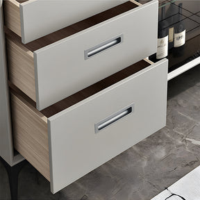 Retro Invisible Recessed Finger Edge Pull Cabinet Handles