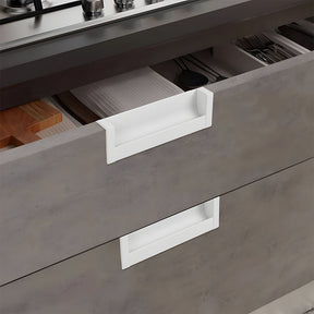 Minimalist Aluminum Alloy Flush Finger Edge Pulls