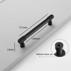 European Aluminum Alloy Knurled Drawer Handles