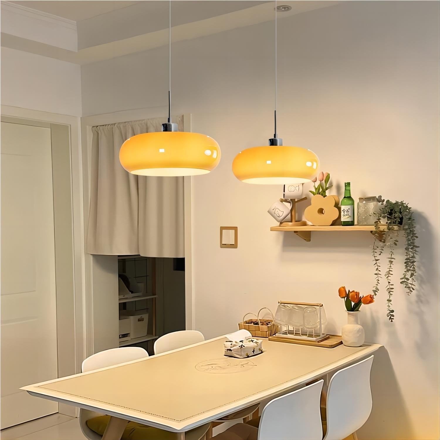 Vintage Gold Glass Pendant Ceiling Lights