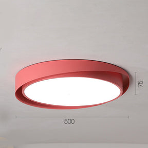 Colorful Contemporary Round LED Ceiling Lights