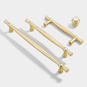 Simple Retro Gold Solid Zinc Alloy Cabinet Handles And Drawer Knobs