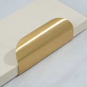 Modern Solid Gold Brass Finger Cabinet Pulls