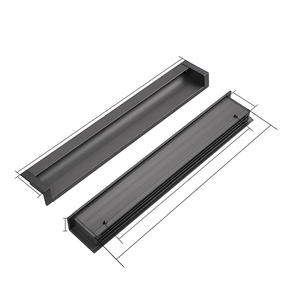 Minimalist Aluminum Alloy Flush Finger Edge Pulls