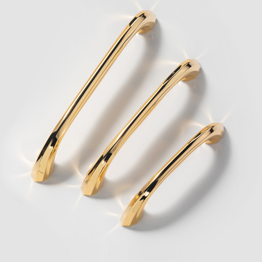 Minimalism Gold Zinc Alloy Cabinet Handles