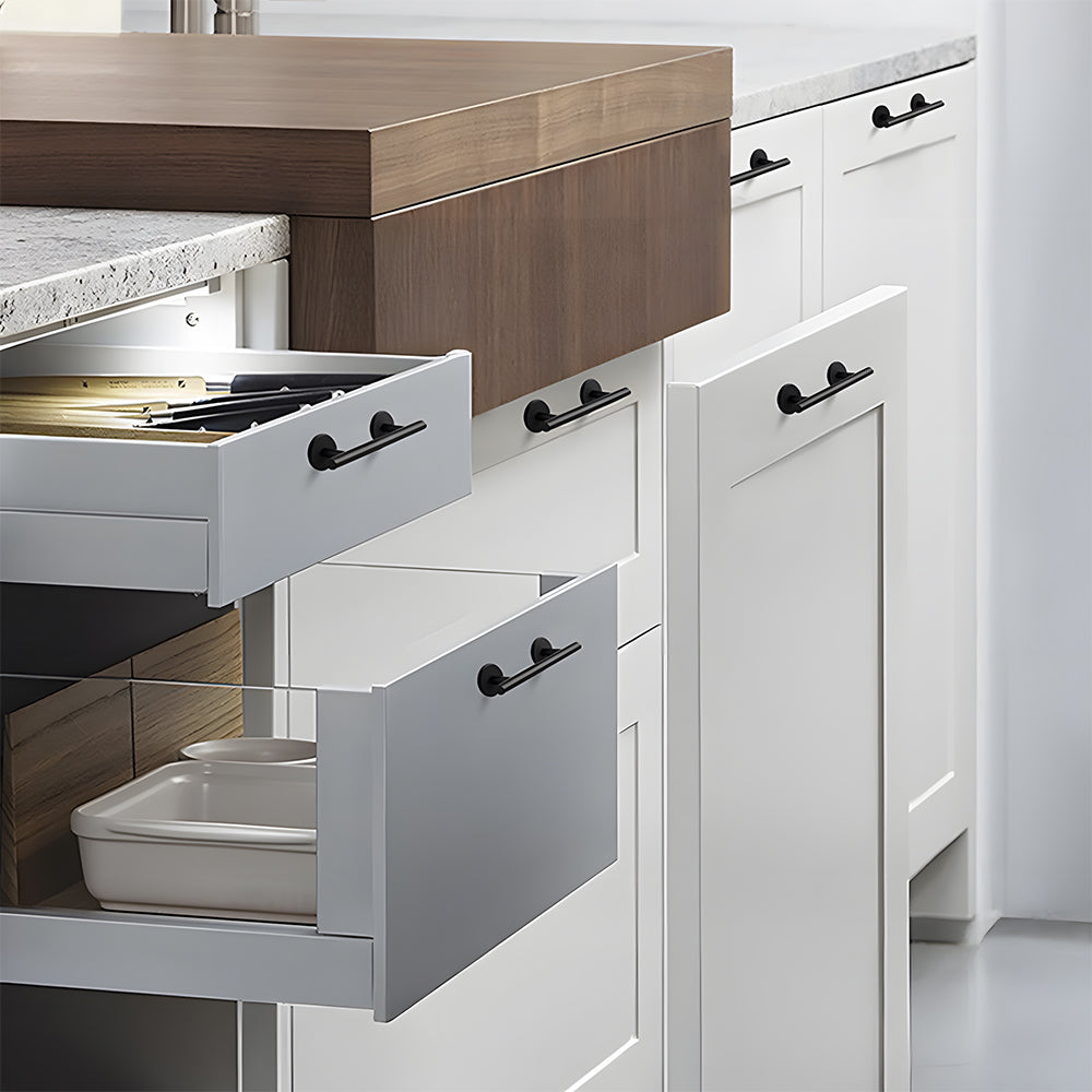 Simple Cabinet Handle with Round Base and Round Handle