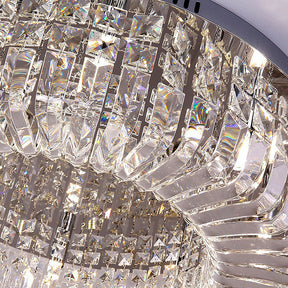 Modern Round Crystal Ceiling Light for Living Room Bedroom Hallway