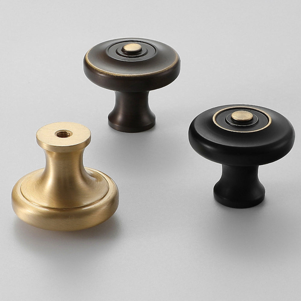 Retro Elegant Brass Kitchen Cabinet Handles And Knobs