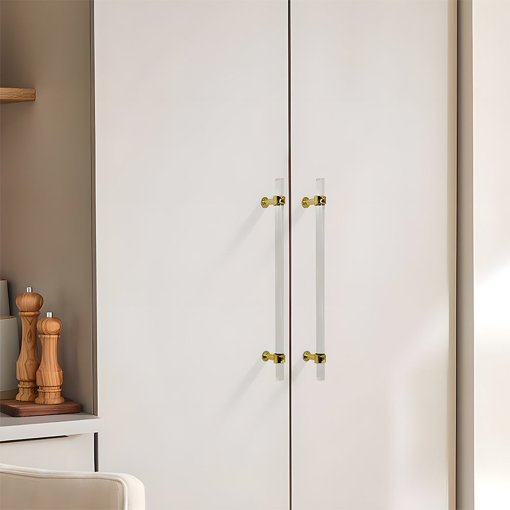 Simple Acrylic Transparent Bathroom Cabinet Handles