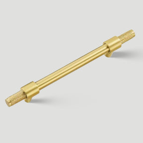 Solid Brass Knurled Kitchen T-Bar Cabinet Handles